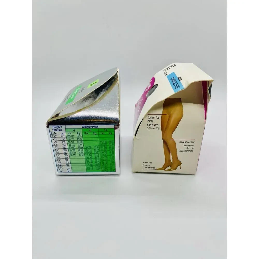 Lot of 5 Leggs Sheer Energy Sheer Toe Revitalizing Silken Mist Control Top Sz B